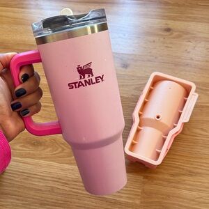 Pink 40 oz. Stanley + ice mold (read description)